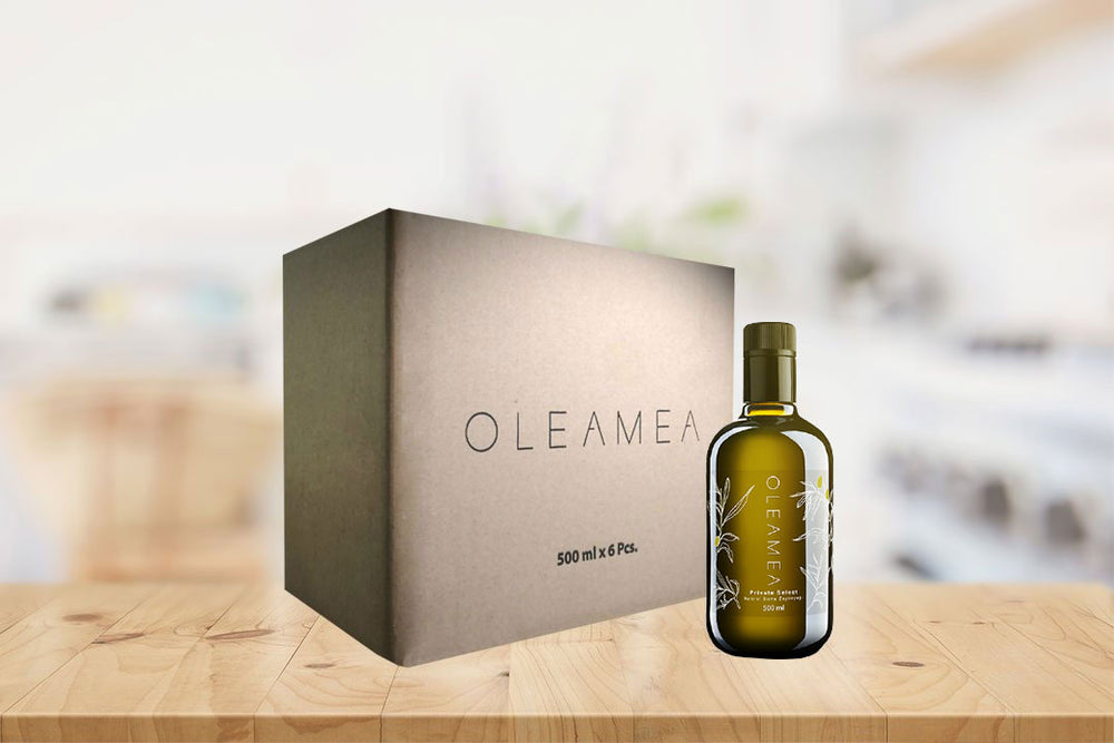Oleamea Private Select Koli 6 Şişelik 1000 ml Soğuk Sıkım Organik Natürel Sızma Zeytinyağı 1